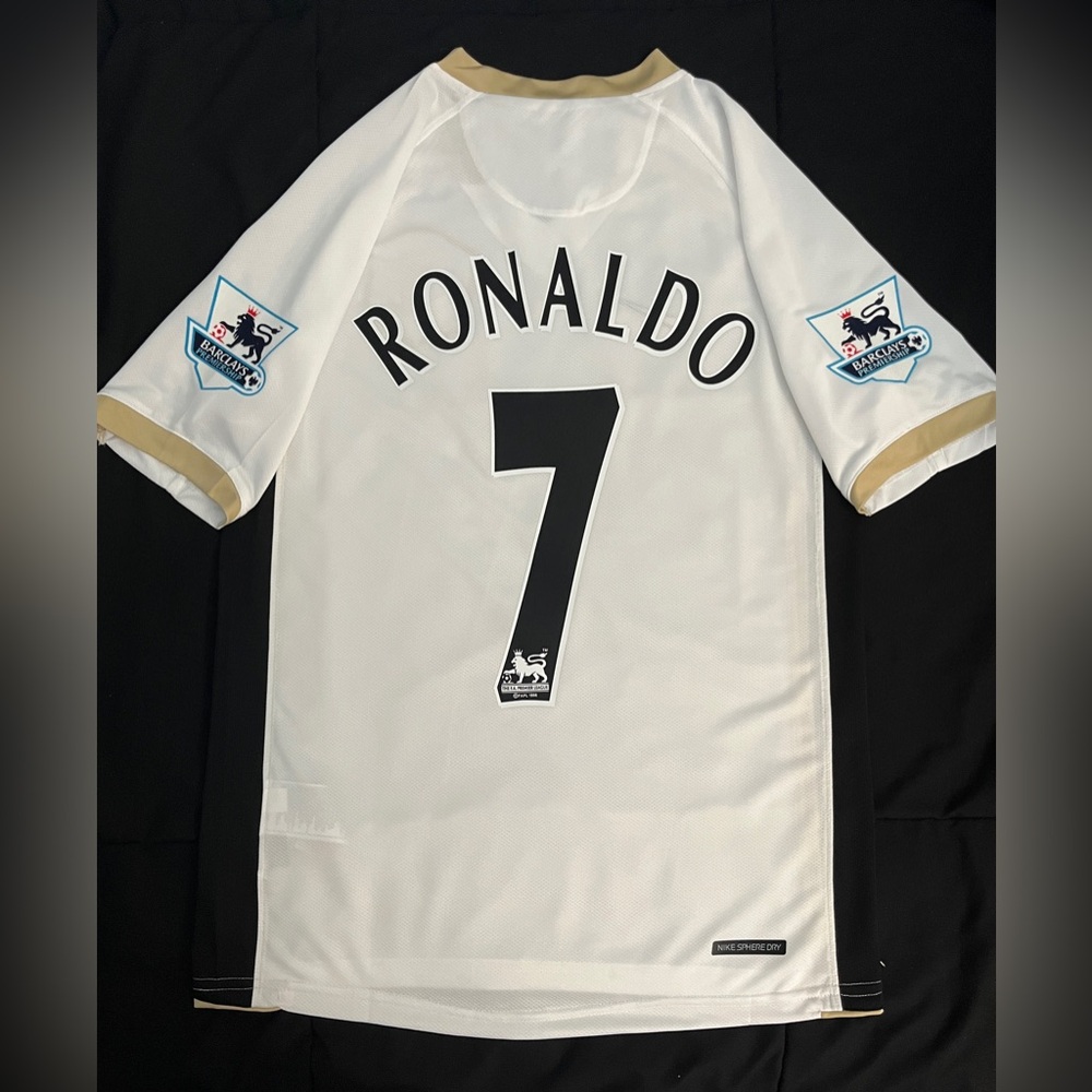 Ronaldo #7 Manchester United White 2008 Soccer Jersey S-L